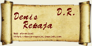 Denis Repaja vizit kartica